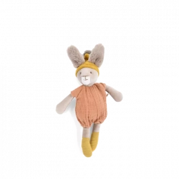 Petite peluche Lapin argile Trois petits lapins Moulin roty
