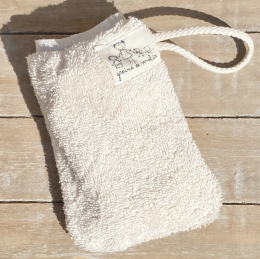 Pochon à savon double face en coton bio Graine de Malice