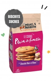 Cookie plein de finesse éclats de chocolats noir et blanc 140g Michel et Augustin