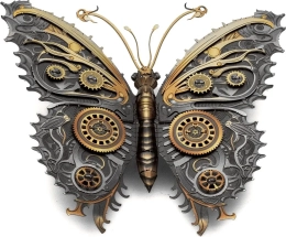 Metal Earth Papillon Steampunk Puzzle 3D métallique