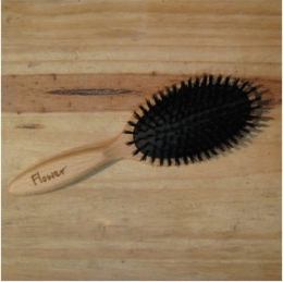 Brosse à cheveux - plate sanglier sur coussin Anaé