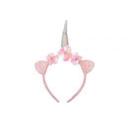 Bandeau pour cheveux enfant - Licorne - Paillettes