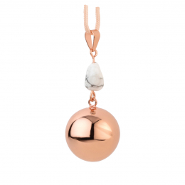 Bola rose gold white stone