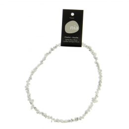 Howlite - Collier baroque de pierres protectrices perles - Nia