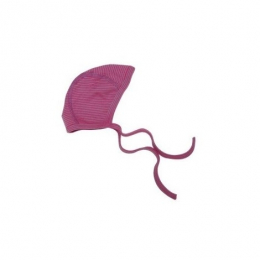 Bonnet de naissance Rose ligné Iobio
