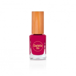 Vernis à ongles naturel et vegan Rose framboise Charlotte Bio