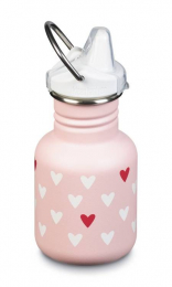 Gourde en inox 355 ml Sippy Cap Hearts Klean Kanteen
