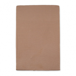 Housse matelas à langer 60x85cm rayure naturel ecru twin Bemini