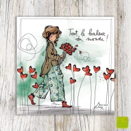 Carte Tout le bonheur Mon amie Luce
