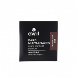 Fard à paupières et sourcils Châtain clair mat certifié bio Avril