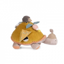 Tortue géante d'activités Trois petits lapins Moulin roty