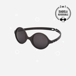 Lunettes de soleil Noir - 0-1an diabola SUN réversible - KI ET LA