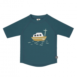 T-shirt Anti-UV Manches Courtes Bateau Bleu Lassig