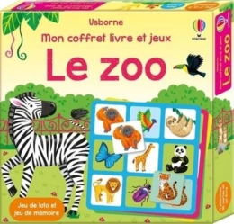 Le zoo - Mon coffret livre et jeux Usborne