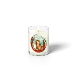 Grande Bougie 28g "Moi j'aime les petits bonheurs tout simples" Mon amie Luce