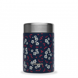 Boîte repas et soupe en inox 650 ml Hanami bleu Qwetch