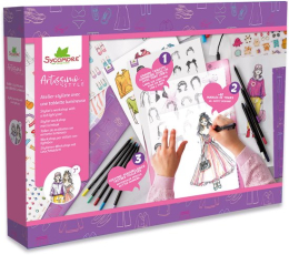 Artissimo - XXL - Atelier stylisme avec tablette lumineuse Sycomore