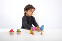Oeufs en bois Rainbow Tickit