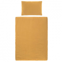 Housse de couette Gaze de coton 100X140cm Moutarde Lassig