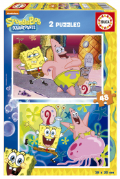 Puzzle bob l'eponge 2x48 Educa
