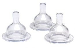 Dr Brown: lot de 3 tétines en silicone 1er âge