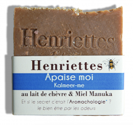 Savon corps vanille et lait de chèvre Apaise moi Henriettes