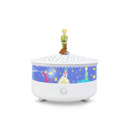 Veilleuse - Projecteur d'Etoiles le Petit Prince© 14 Cm - Musical - Détection des Pleurs - Rechargeable USBTrousselier