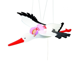 Mobile Cigogne - Rose Goki