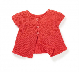 Gilet corail Olwen Les papoum - Moulin roty