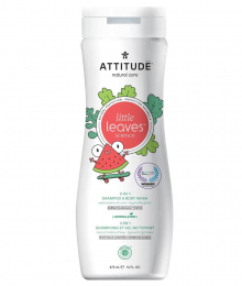 Shampoing et gel nettoyant 2 en 1 Coco et Melon d'eau Attitude