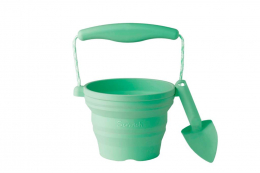 Seau de plage rétractable en silicone Mint Scrunch