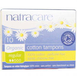 Tampons en coton BIO - Regular - sans applicateur - Natracare