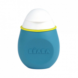 Gourde réutilisable BabySqueez' 180 ml 2 en 1 bleu Beaba