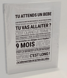 Affiche 'Tu attends un bébé' TOUT EST DIT