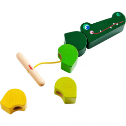 Jeu de laçage Croco en bois Haba