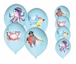 C&L Ballon Ø 30 cm - lot de 8 - pirates