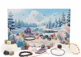 Calendrier de l'avent ésotérique Pierres et minéraux