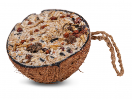 Demi noix de coco granola pour oiseaux 200g Emma's Garden