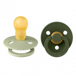 Lot de 2 tétines BIBS T3 Sage/Hunter green