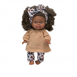 Blouse pop caramel pour poupée By Bobbie