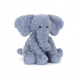 Jellycat Peluche Fuddlewuddle Elephant Bleu Medium