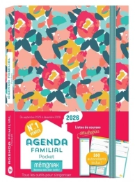 Agenda familial pocket Mémoniak - Avec 260 autocollants  2025-2026 Editions 365 Editions 365 Nesk