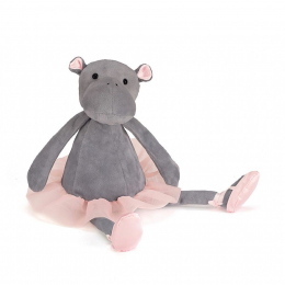 Doudou peluche Dancing Darcey Hippo 33cm Jellycat