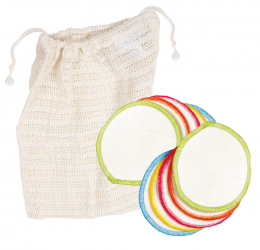 Lot de 1 Pochette de lavage + 10 disques maquillage Anaé