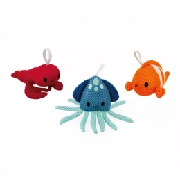 Eponges de Bain Animaux Marins Janod