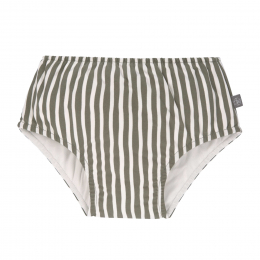 Maillot de Bain couche lavable Rayé Olive Lassig