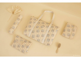 Matelas à langer Nomad blue gatsby cream Nobodinoz