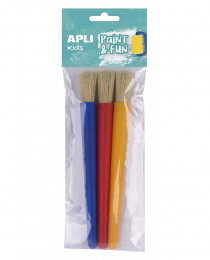 3 pinceaux larges Apli