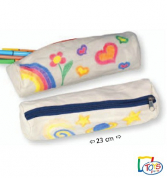 Trousse (plumier) à colorier - rouge