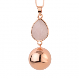 Bola rose gold pink stone